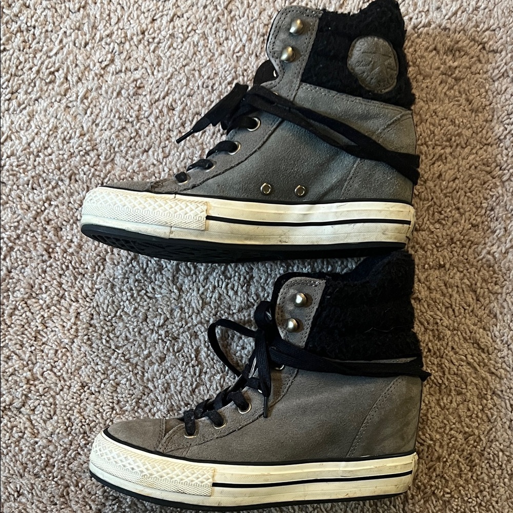 Converse All Stars High-Top Wedge Sneakers-Size 7.5